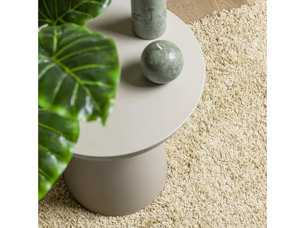 Tapis shaggy à poils longs moderne doré 200x280