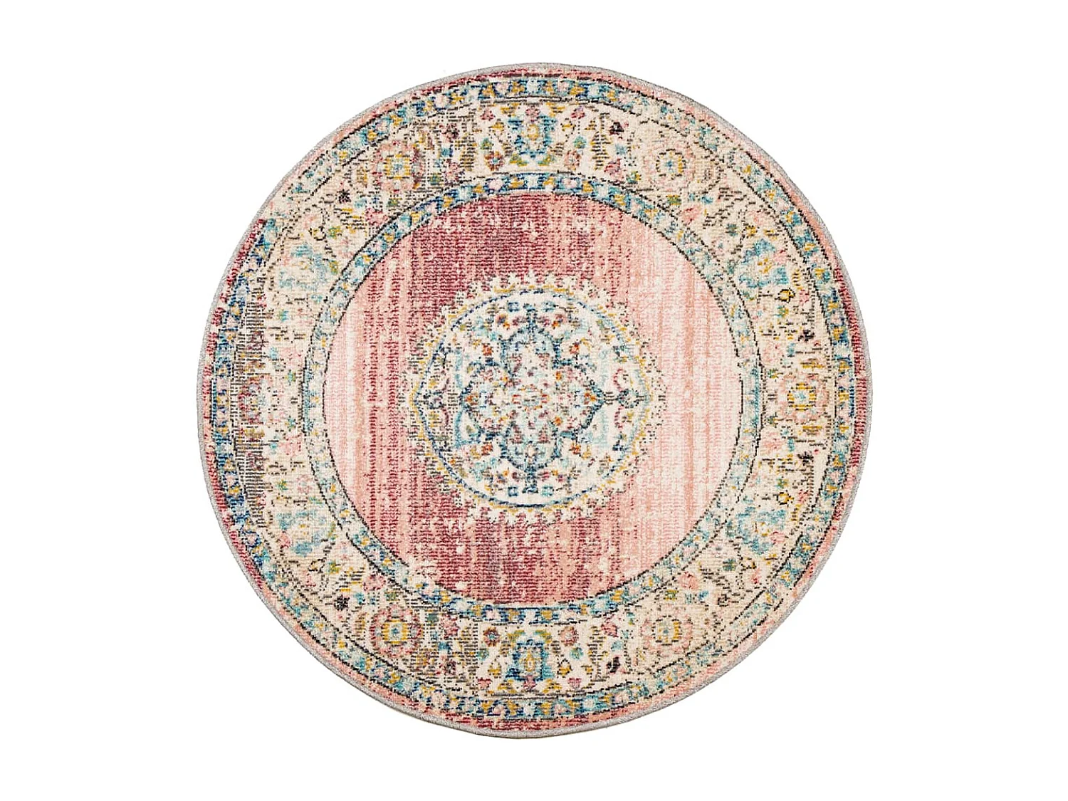 Tapis ARBIZU intérieur extérieur design vintage Ø 120cm