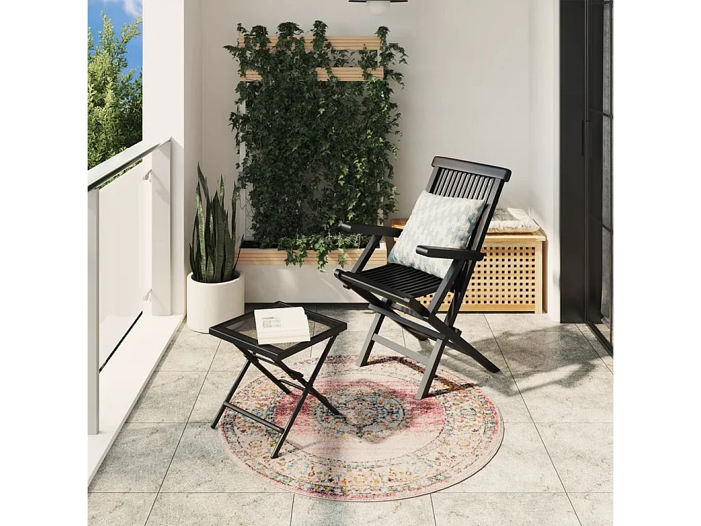 Tapis ARBIZU intérieur extérieur design vintage Ø 120cm