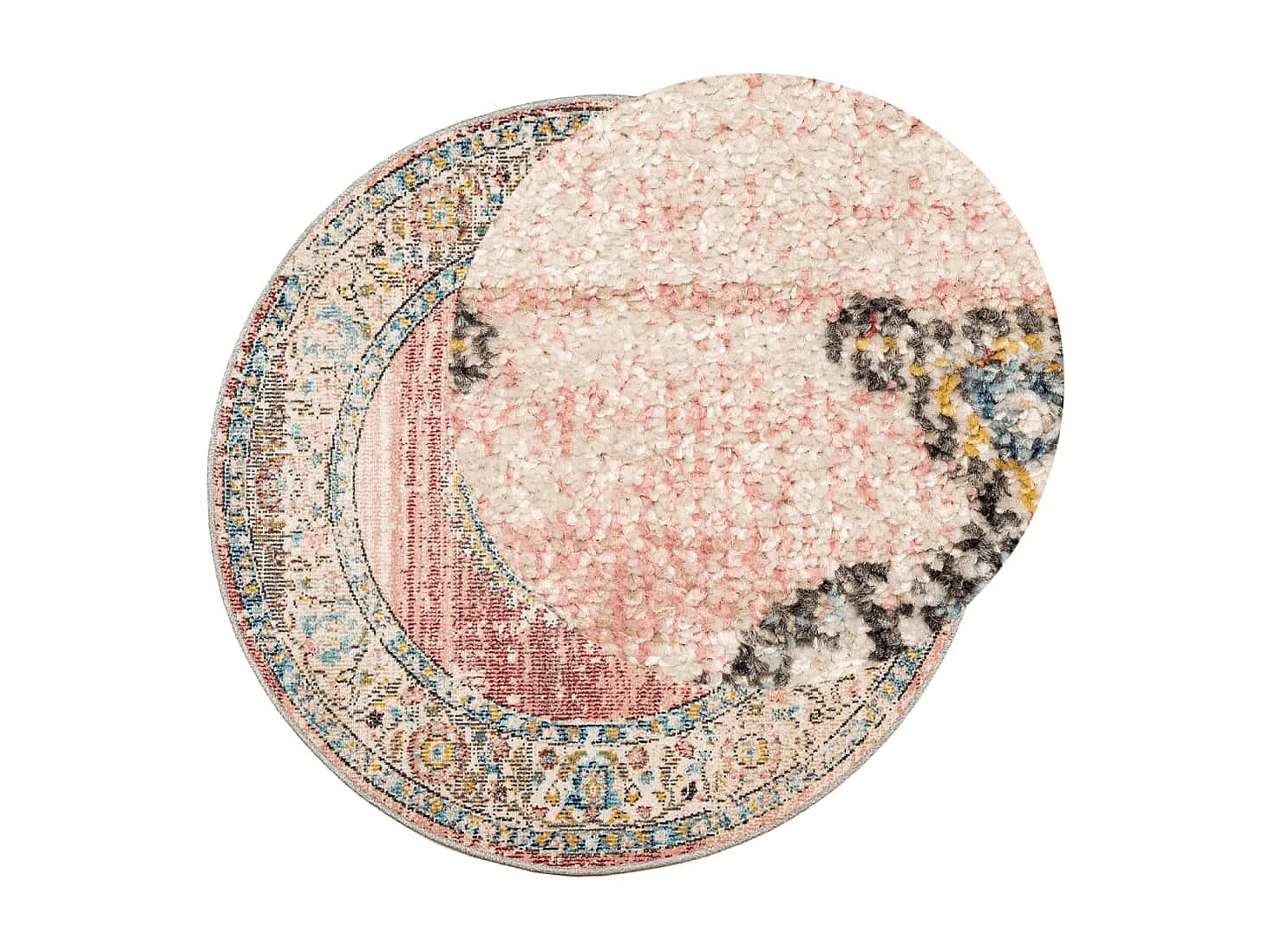 Tapis ARBIZU intérieur extérieur design vintage Ø 120cm