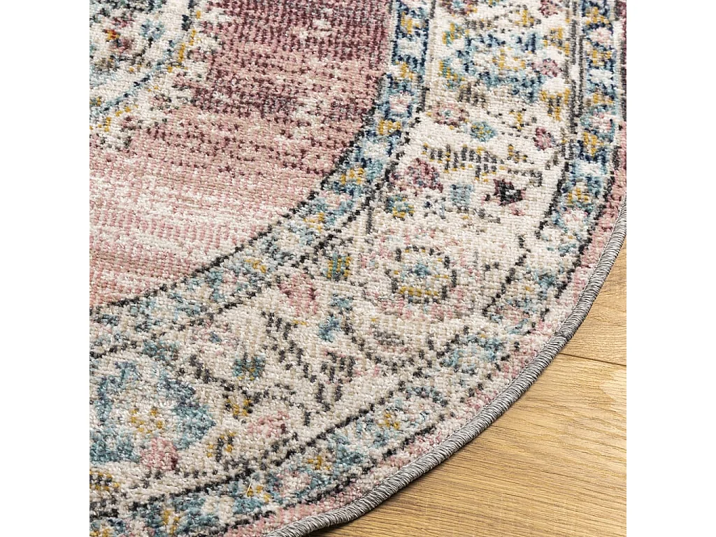 Tapis ARBIZU intérieur extérieur design vintage Ø 120cm