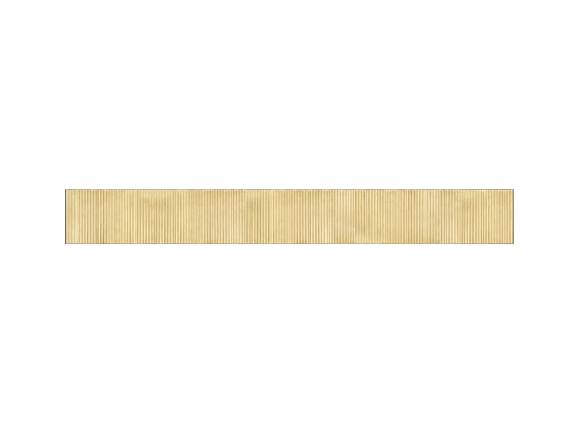 Tapis rectangulaire naturel clair 60x500 bambou