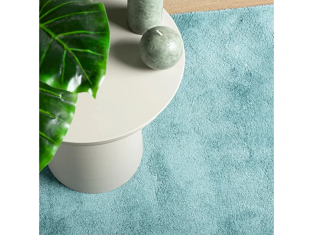 Tapis OVIEDO à poils courts vert 80x250