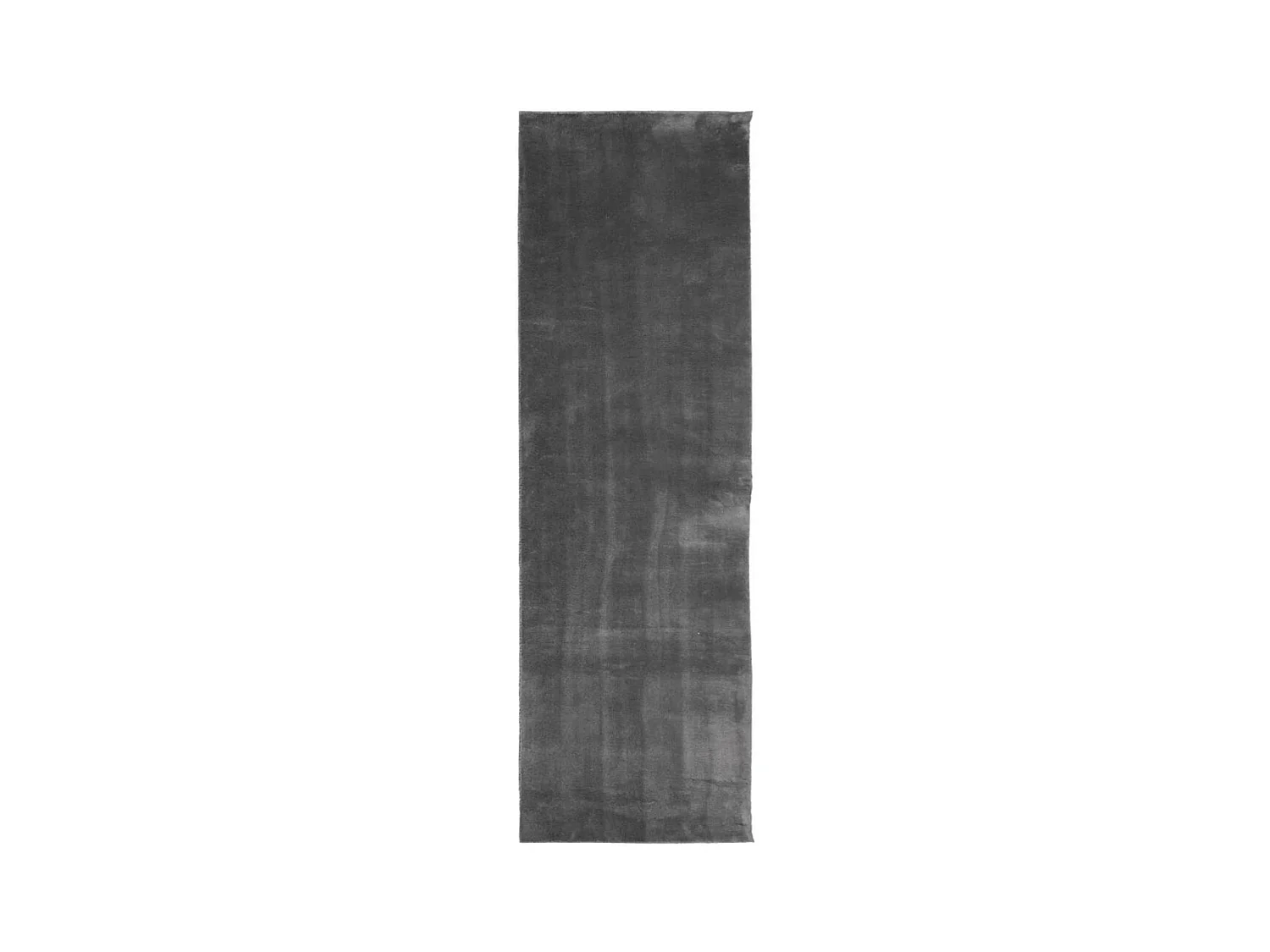 Tapis HUARTE à poils courts doux et lavable anthracite 80x250