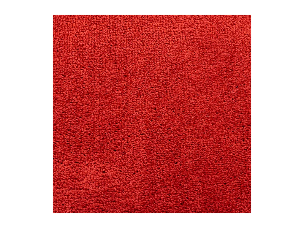 Tapis OVIEDO à poils courts rouge 80x200