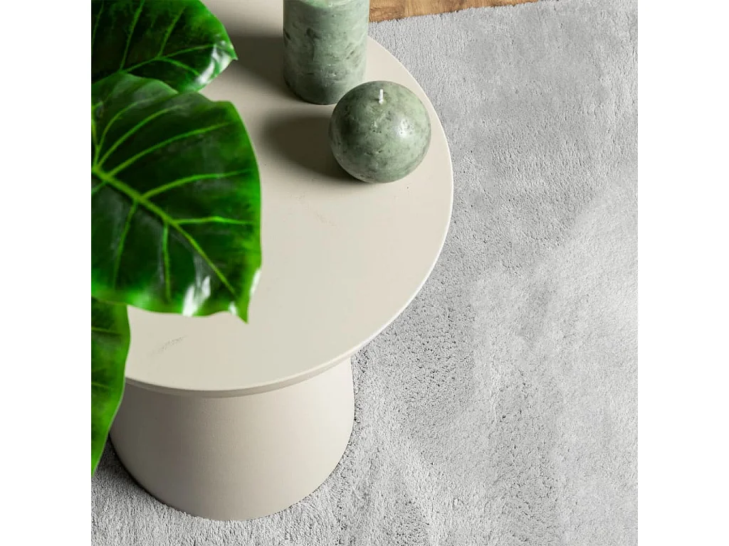 Tapis HUARTE à poils courts doux et lavable gris 160x160