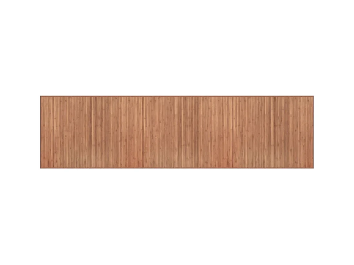 Tapis rectangulaire naturel 80x300 bambou