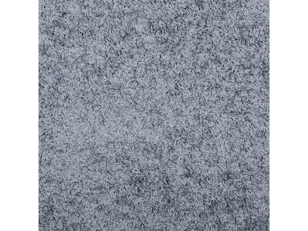 Tapis shaggy à poils longs moderne bleu Ø 120cm