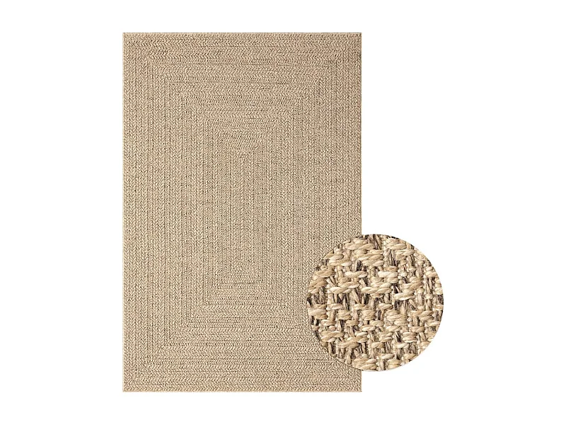 Tapis 120x170 aspect jute intérieur et extérieur