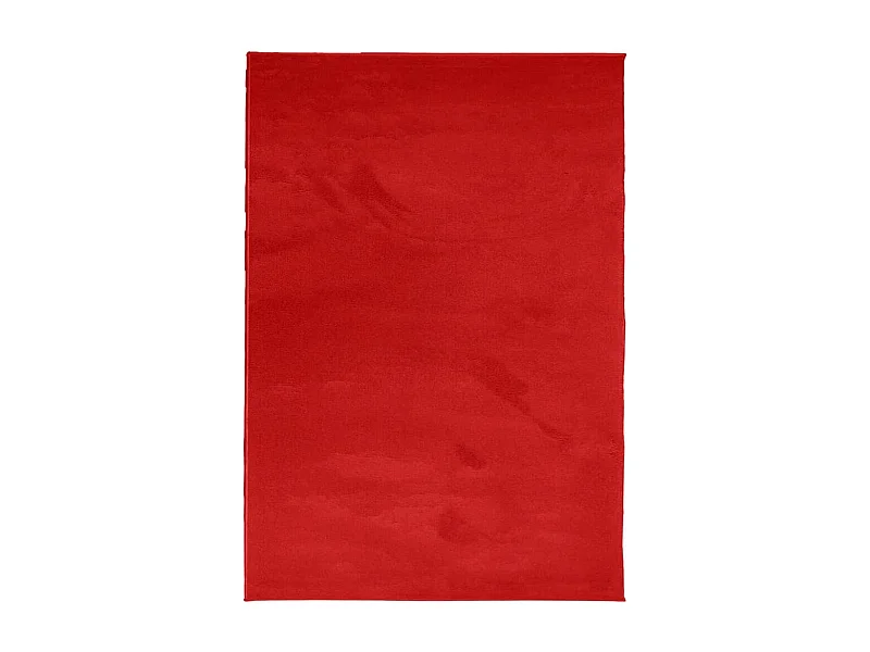 Tapis OVIEDO à poils courts rouge 200x280