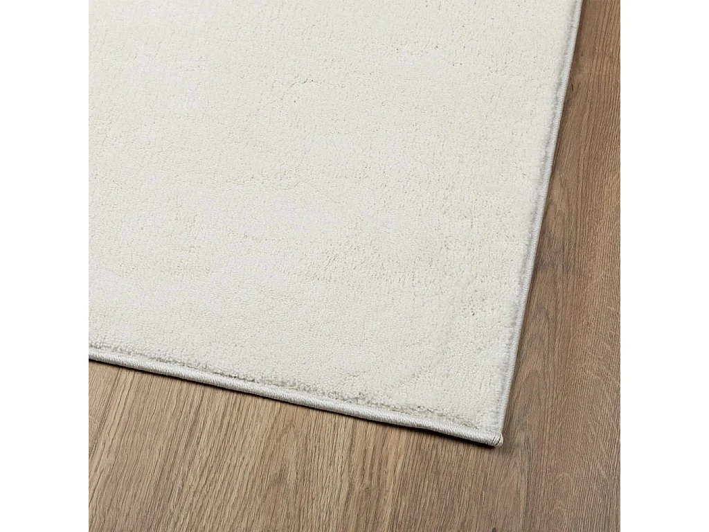 Tapis OVIEDO à poils courts crème 140x200