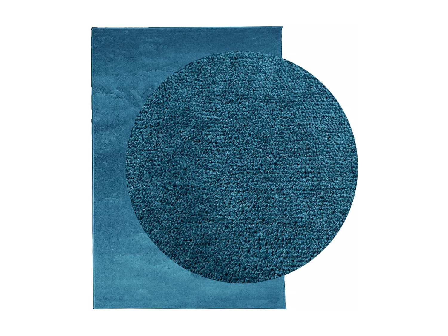 Tapis OVIEDO à poils courts turquoise 200x280