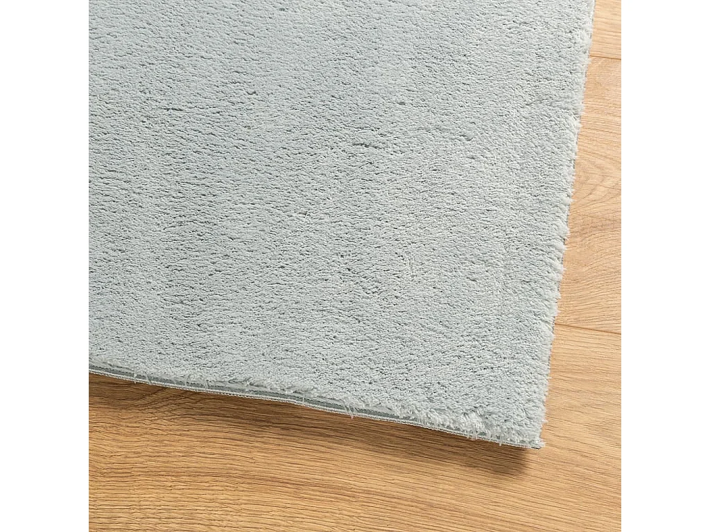 Tapis HUARTE à poils courts doux et lavable bleu 80x250