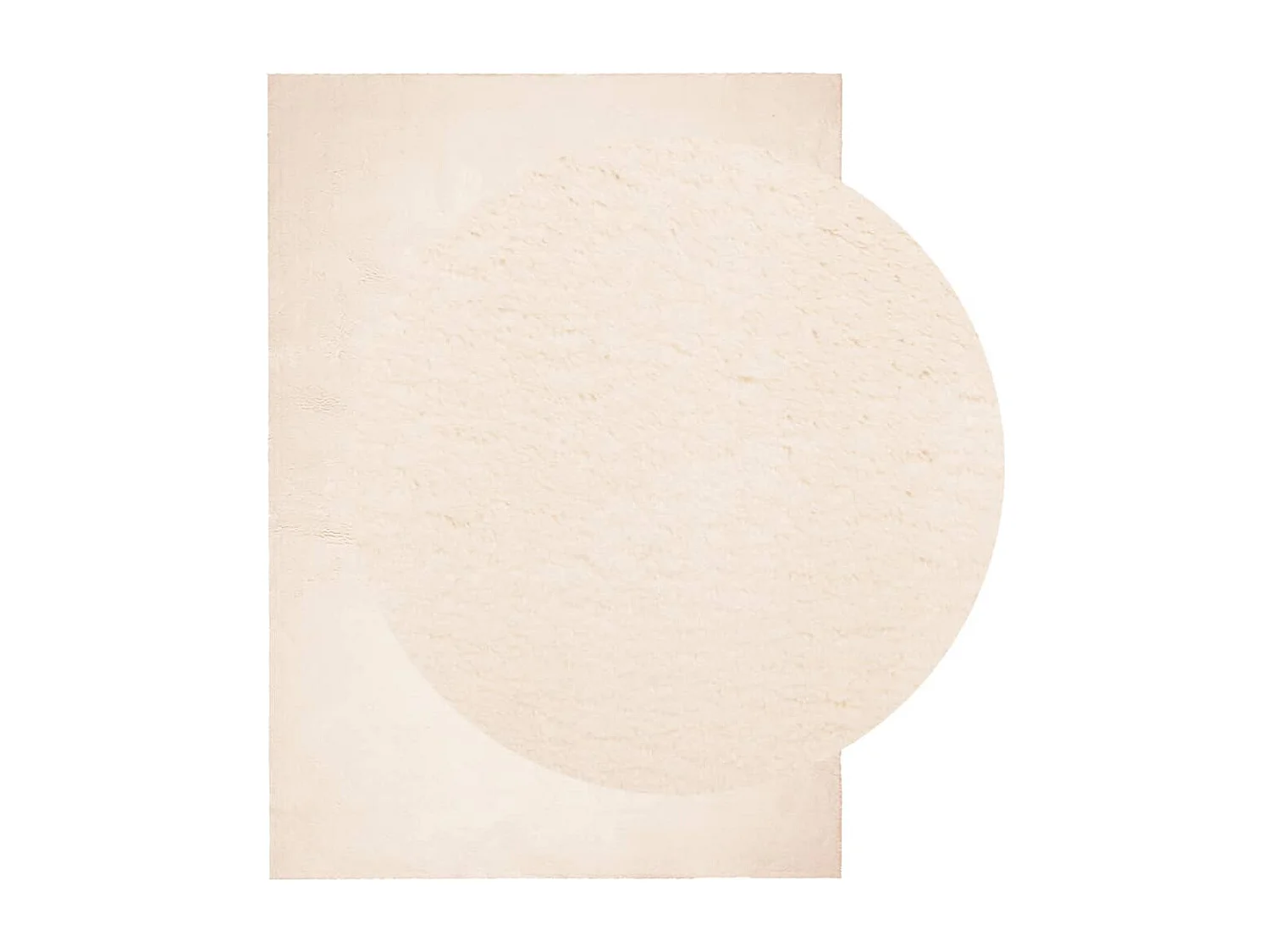 Tapis HUARTE à poils courts doux et lavable beige 120x170