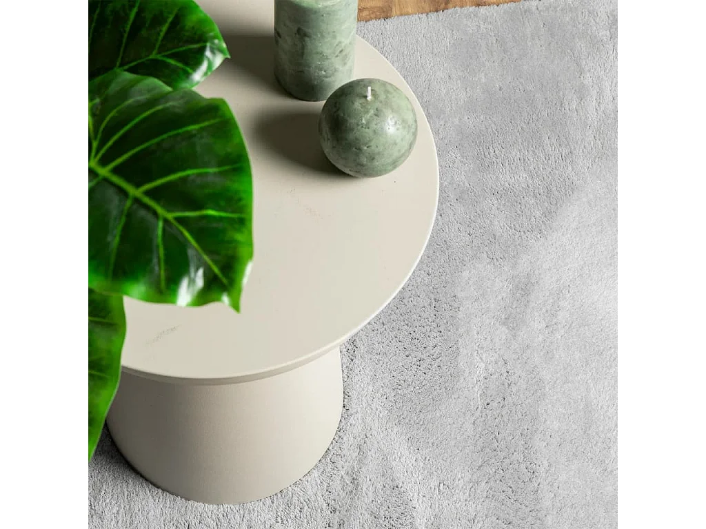 Tapis HUARTE à poils courts doux et lavable gris 80x150