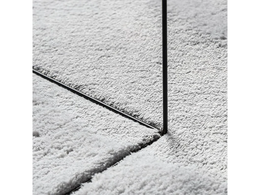 Tapis HUARTE à poils courts doux et lavable gris 80x150