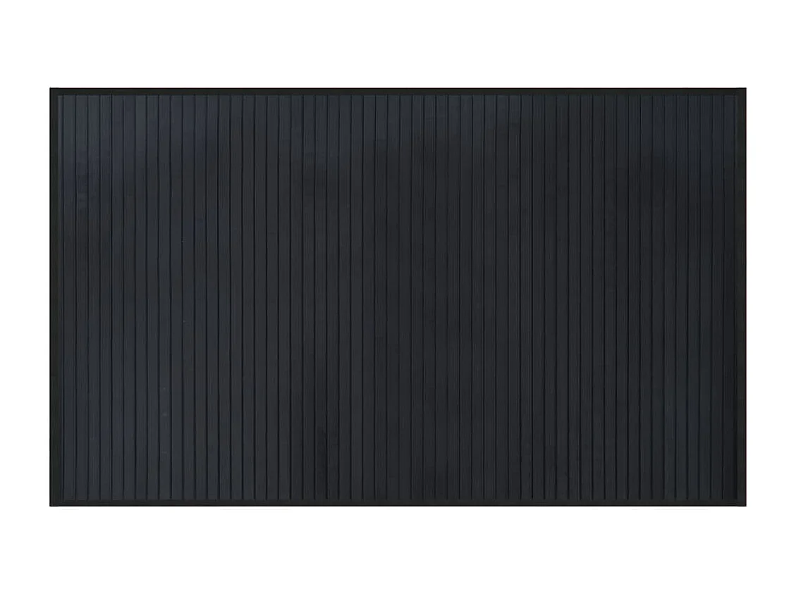 Tapis rectangulaire noir 60x100 bambou
