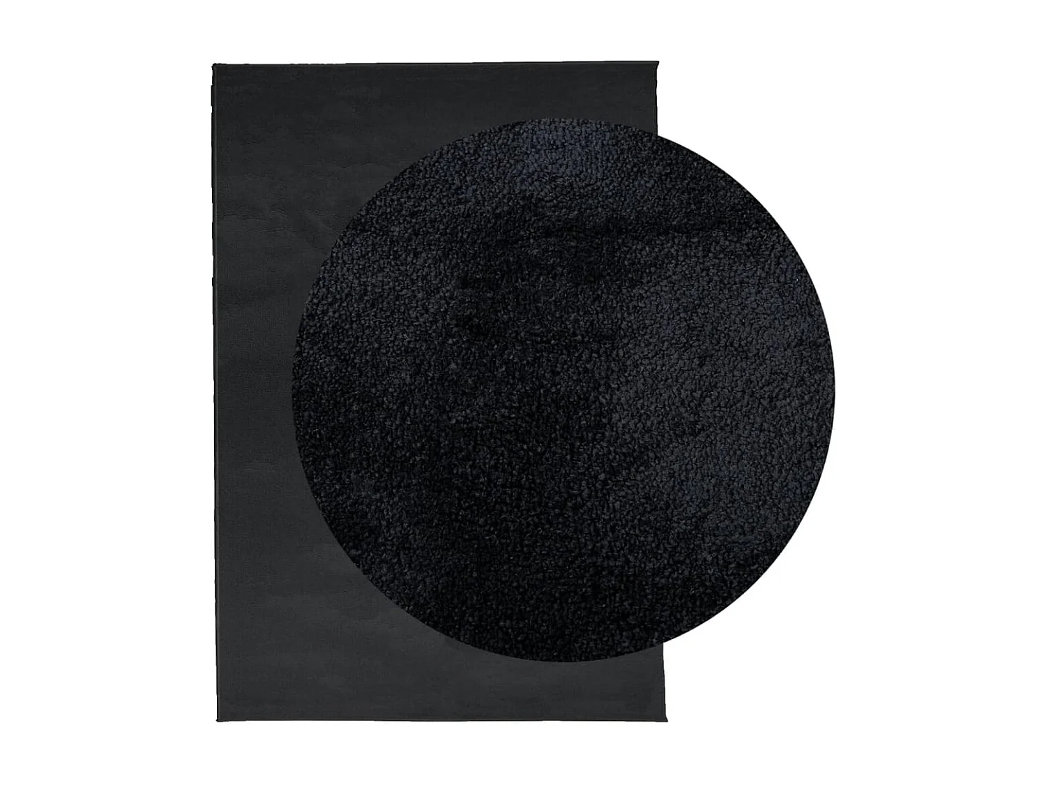 Tapis OVIEDO à poils courts noir 200x280