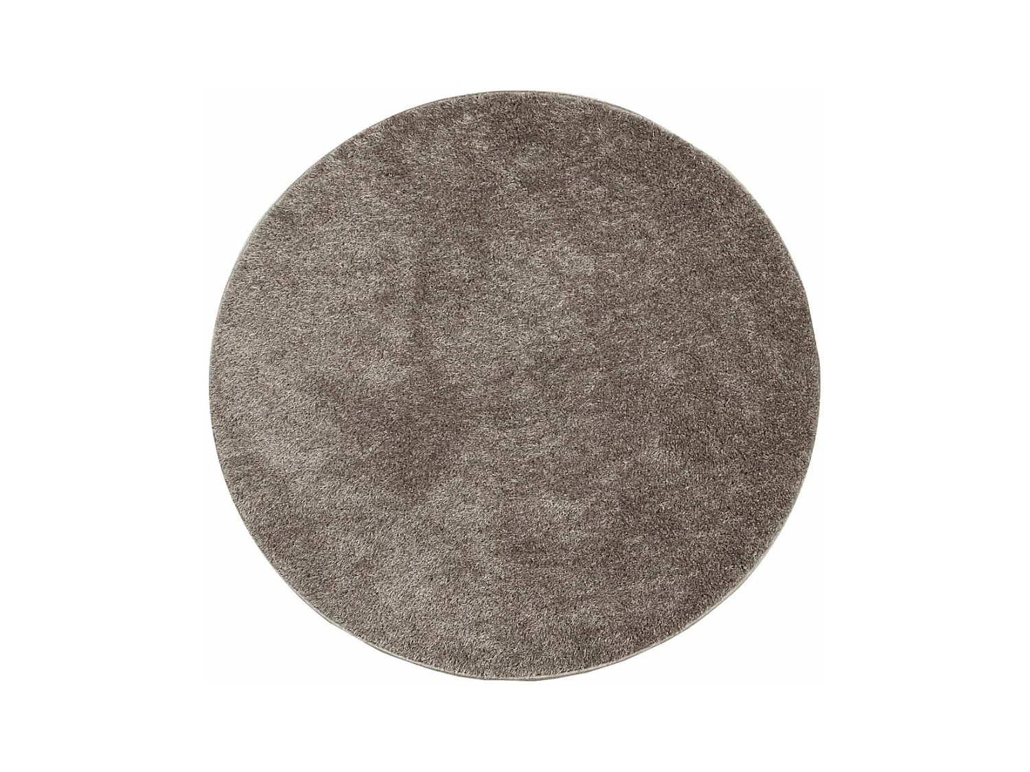 Tapis ISTAN à poils longs aspect brillant gris Ø 200cm
