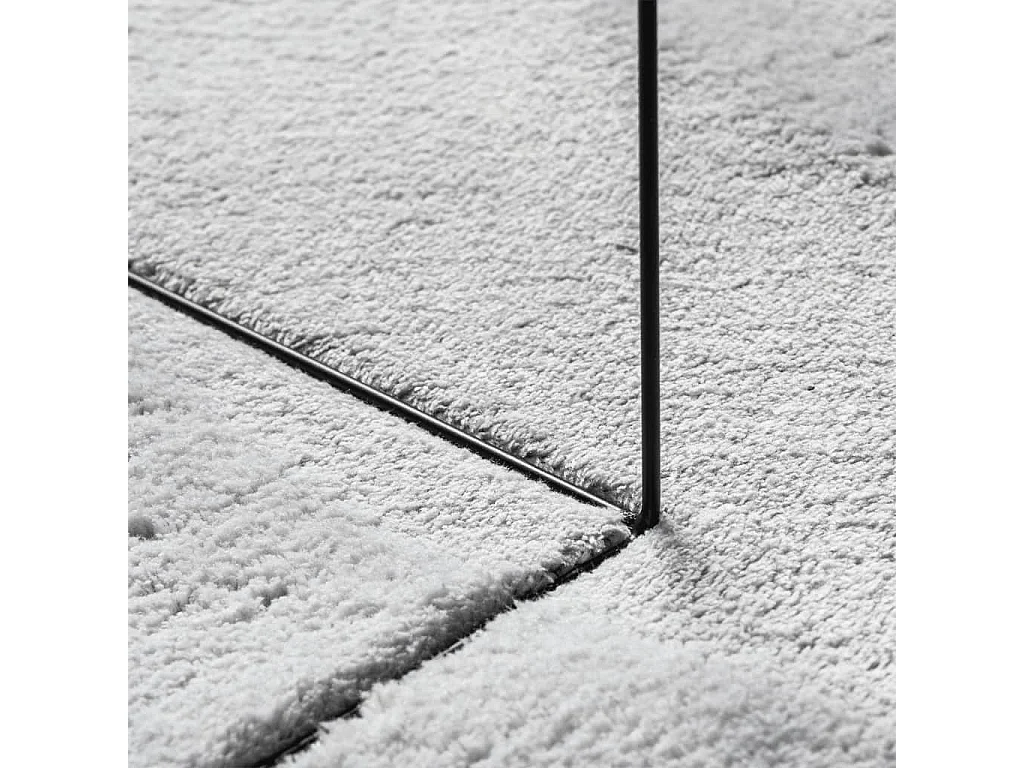 Tapis HUARTE à poils courts doux et lavable gris 80x200