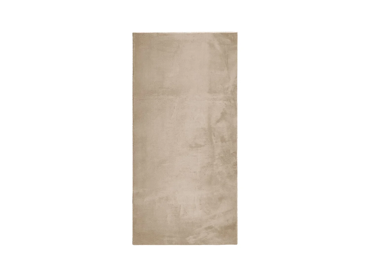 Tapis HUARTE à poils courts doux et lavable sable 100x200