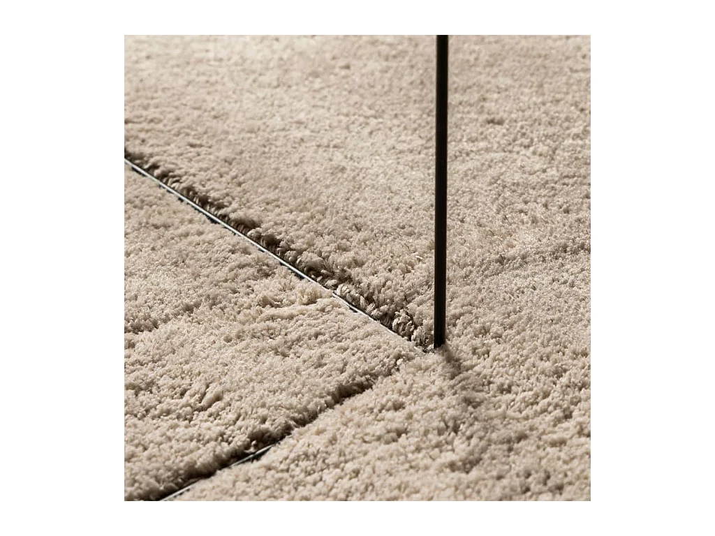 Tapis HUARTE à poils courts doux et lavable sable 100x200