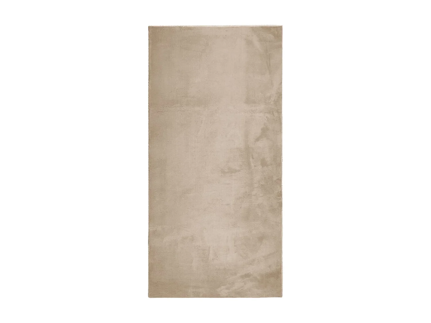 Tapis HUARTE à poils courts doux et lavable sable 100x200