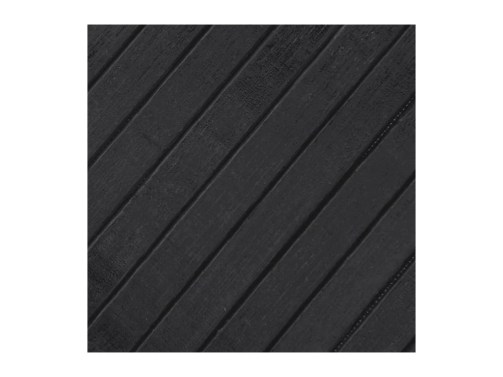 Tapis rond gris 100cm bambou