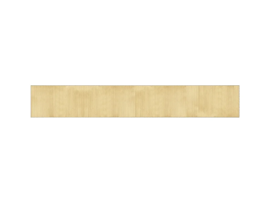 Tapis rectangulaire naturel clair 60x400 bambou