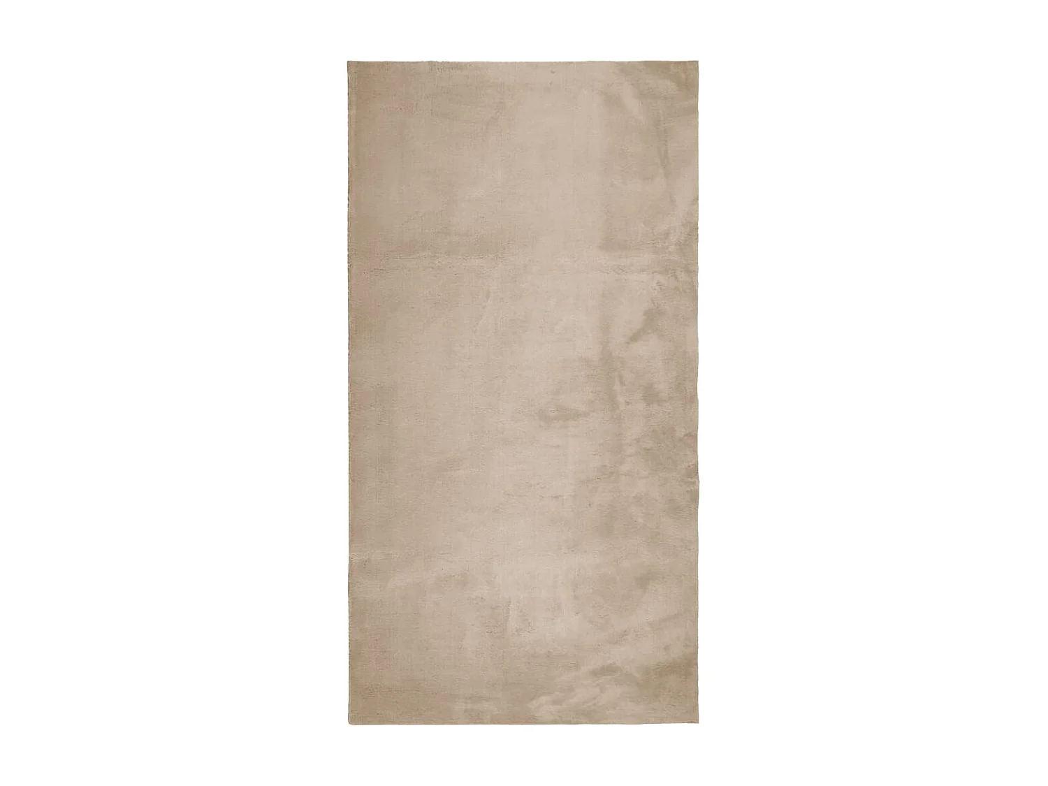 Tapis HUARTE à poils courts doux et lavable sable 80x150