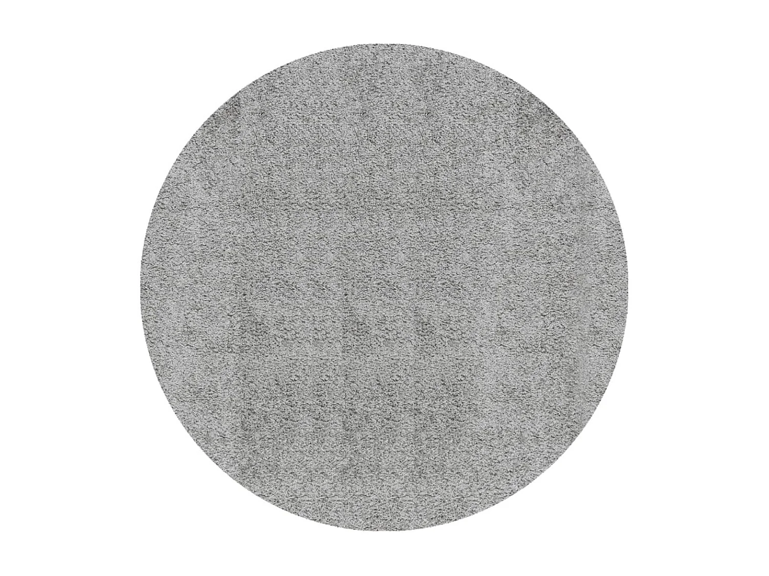 Vloerkleed PAMPLONA shaggy hoogpolig modern Ø 160 cm grijs