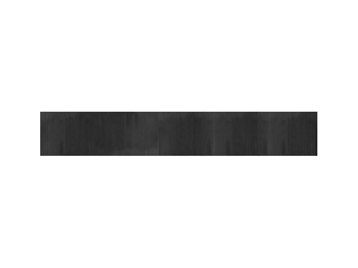 Tapis rectangulaire gris 80x500 bambou