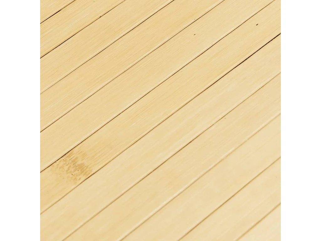 Tapis rectangulaire naturel clair 80x100 bambou