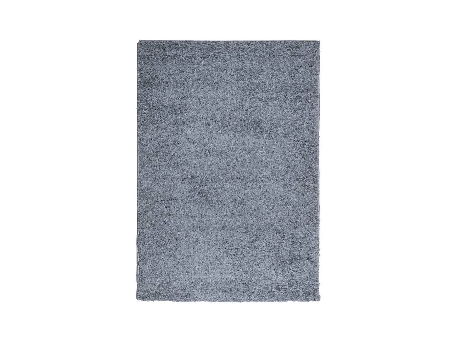 Tapis shaggy à poils longs moderne bleu 120x170