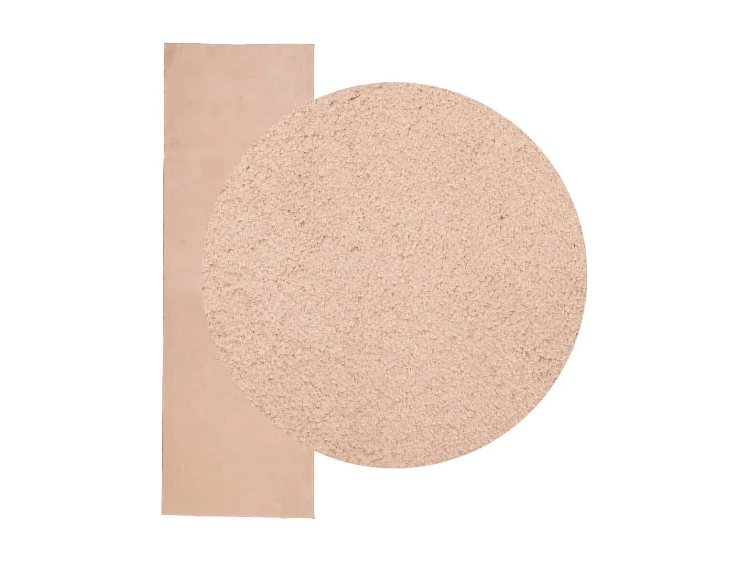 Tapis HUARTE à poils courts doux lavable rouge clair 80x250