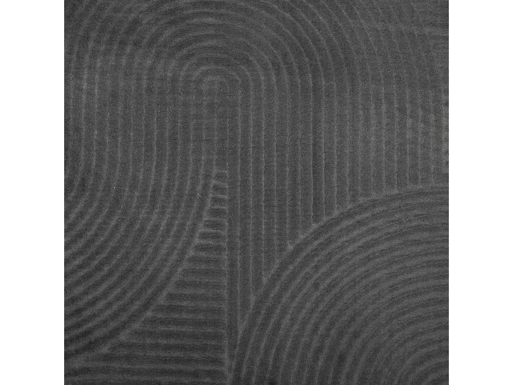 Tapis IZA poils courts style scandinave anthracite Ø 80cm