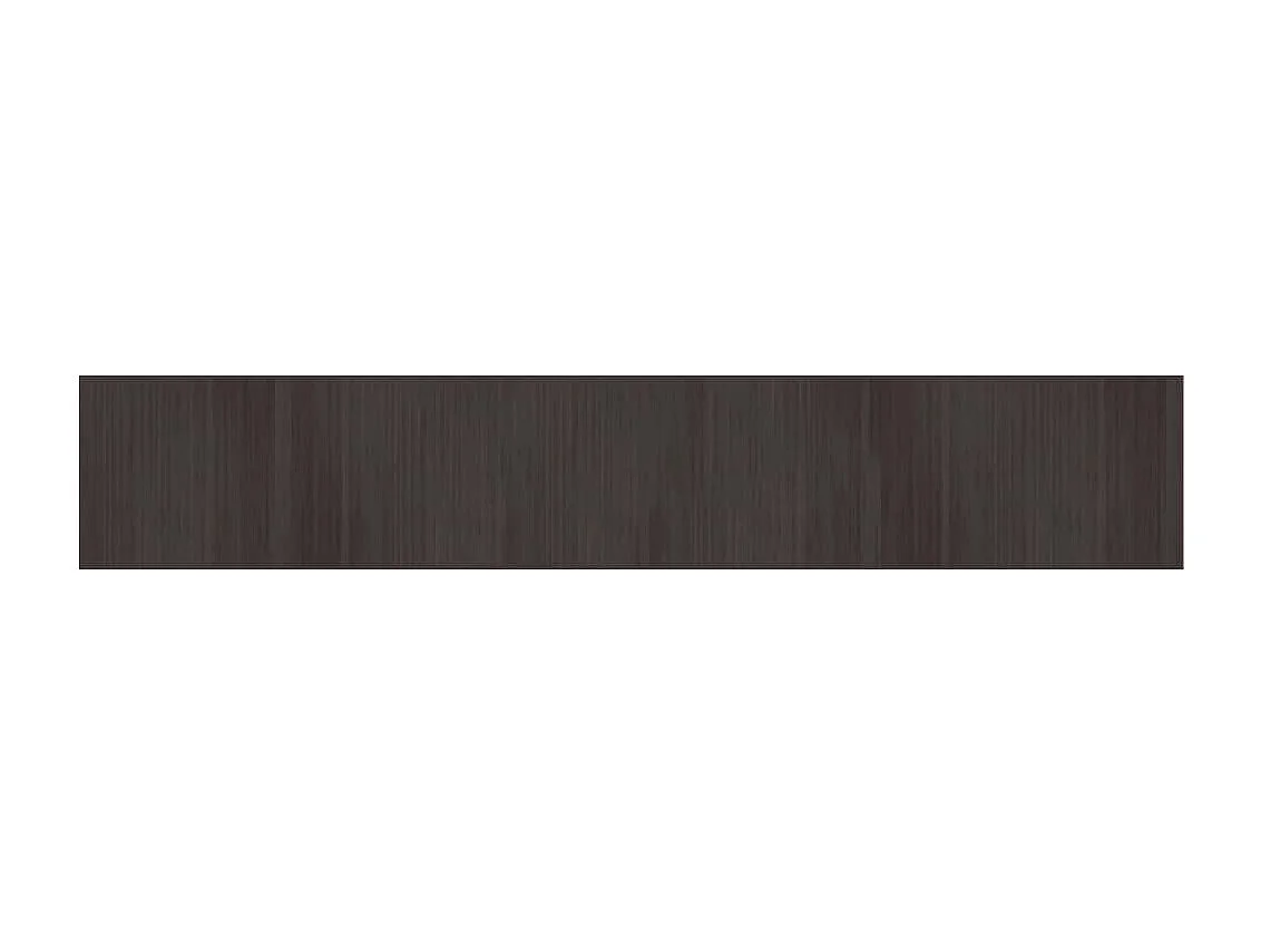 Tapis rectangulaire marron foncé 70x400 bambou