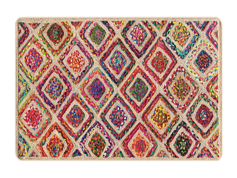 Tapis lavable multicolore 120x180 antidérapant