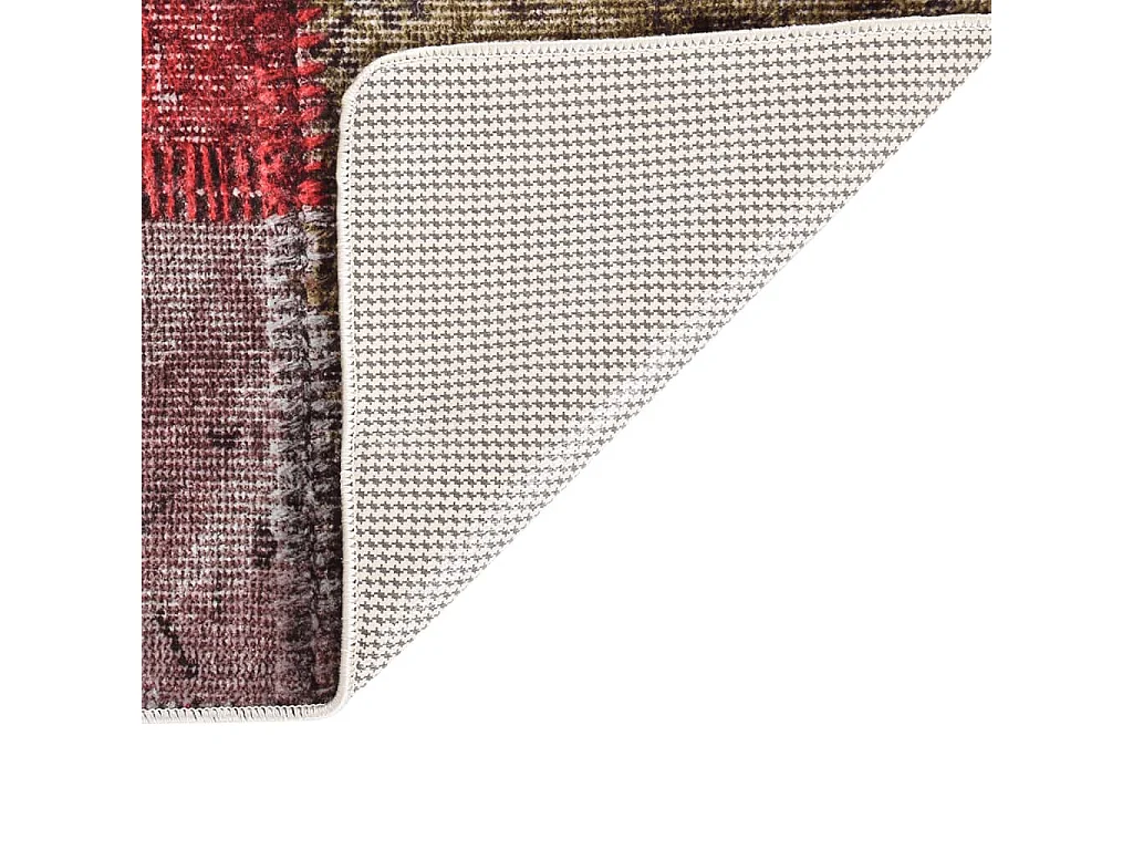 Tapis lavable patchwork multicolore 150x230 antidérapant
