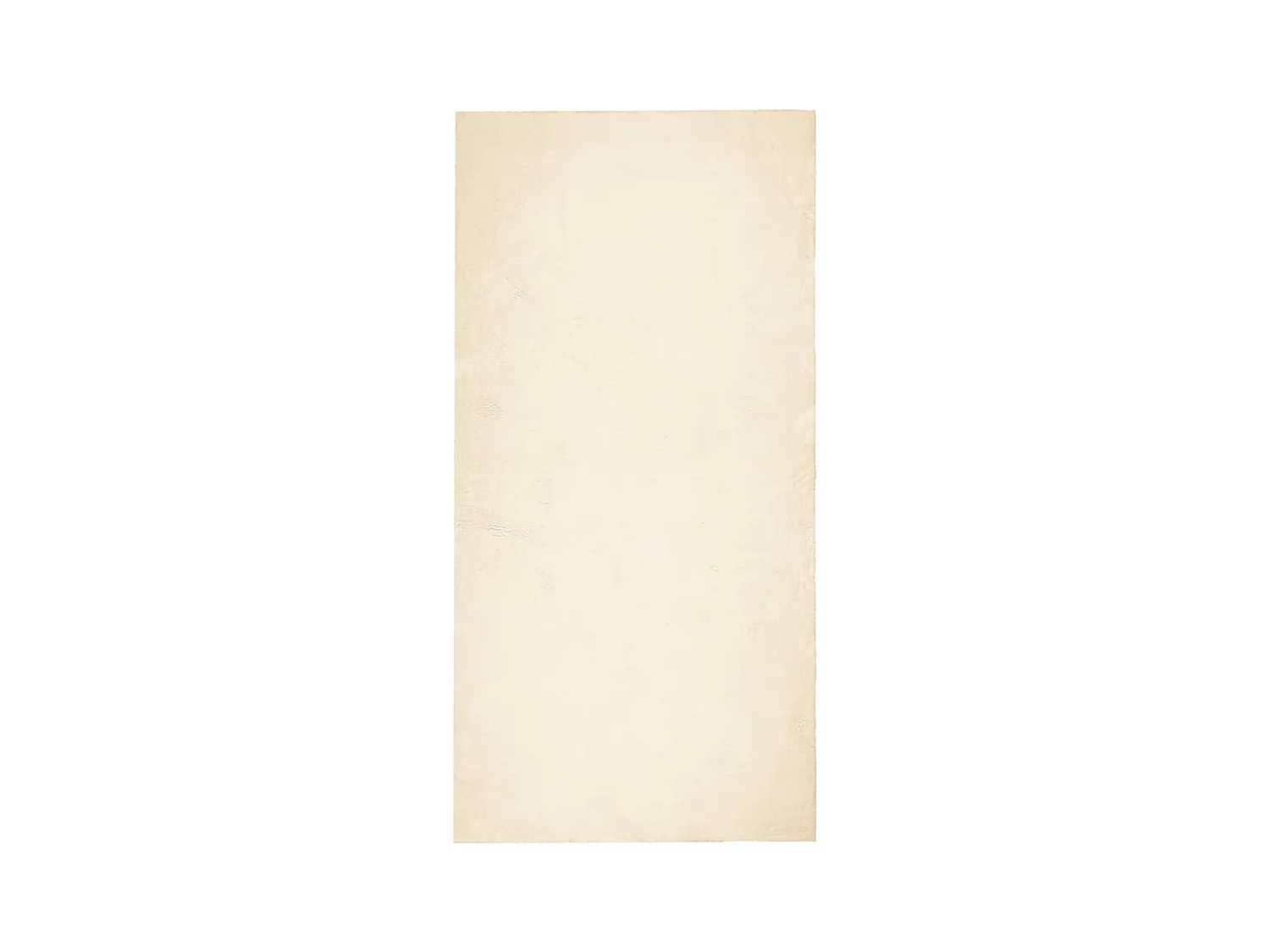 Tapis HUARTE à poils courts doux et lavable crème 100x200
