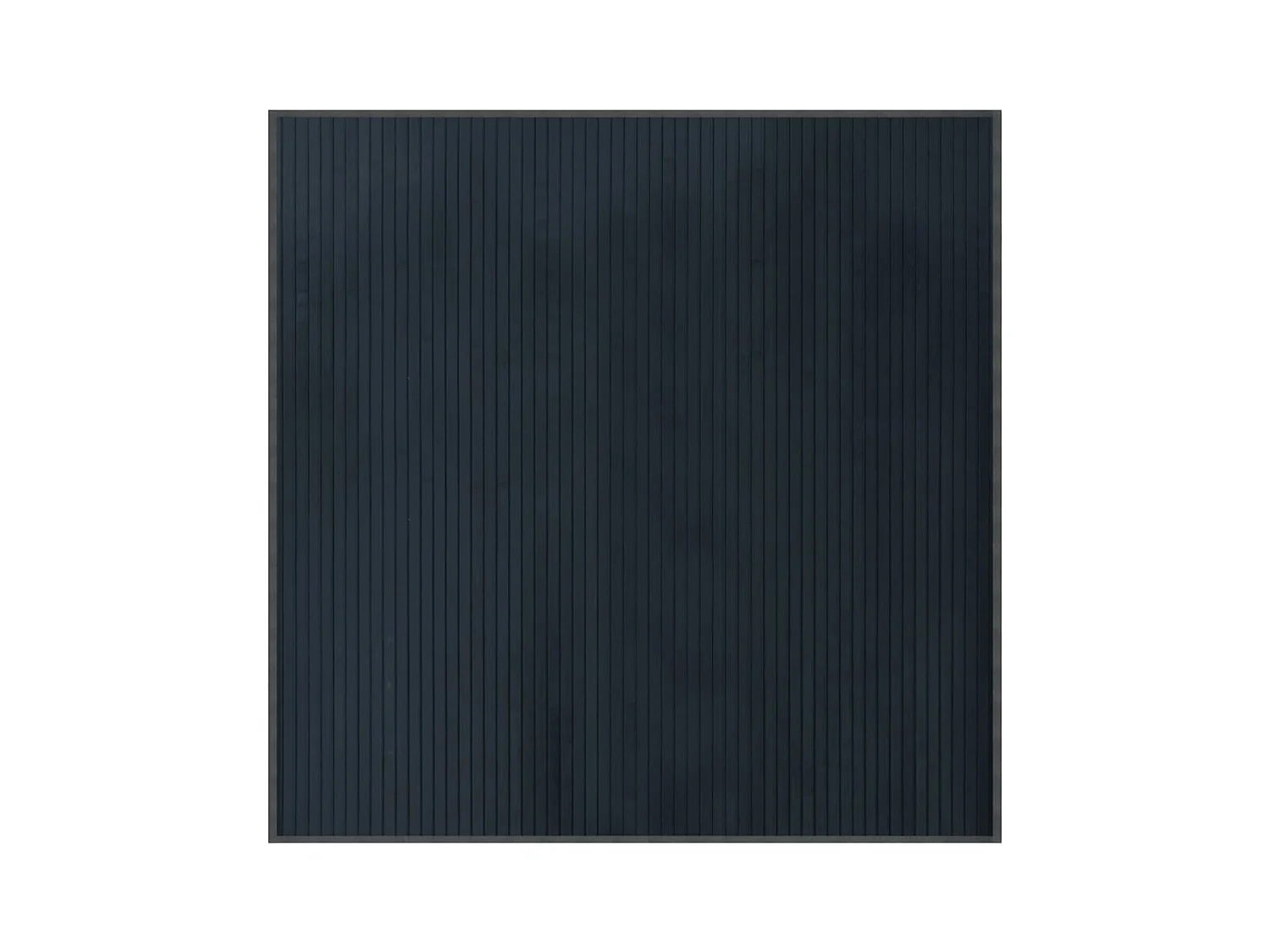 Tapis carré gris 100x100 bambou