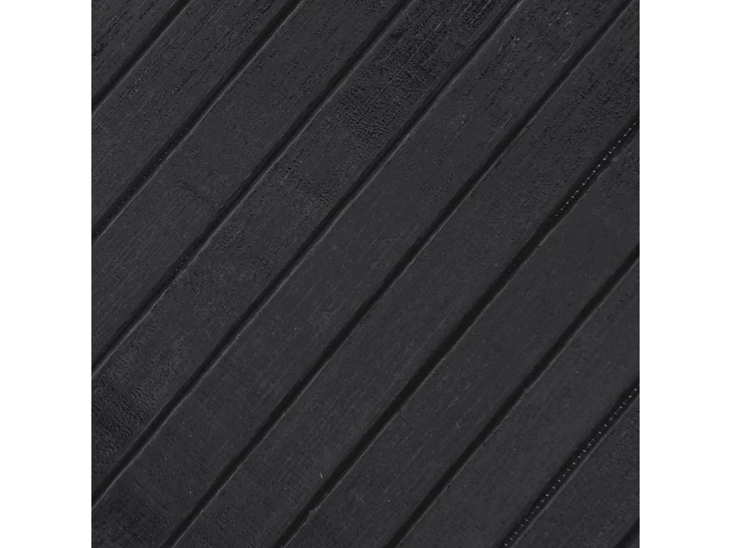 Tapis carré gris 100x100 bambou