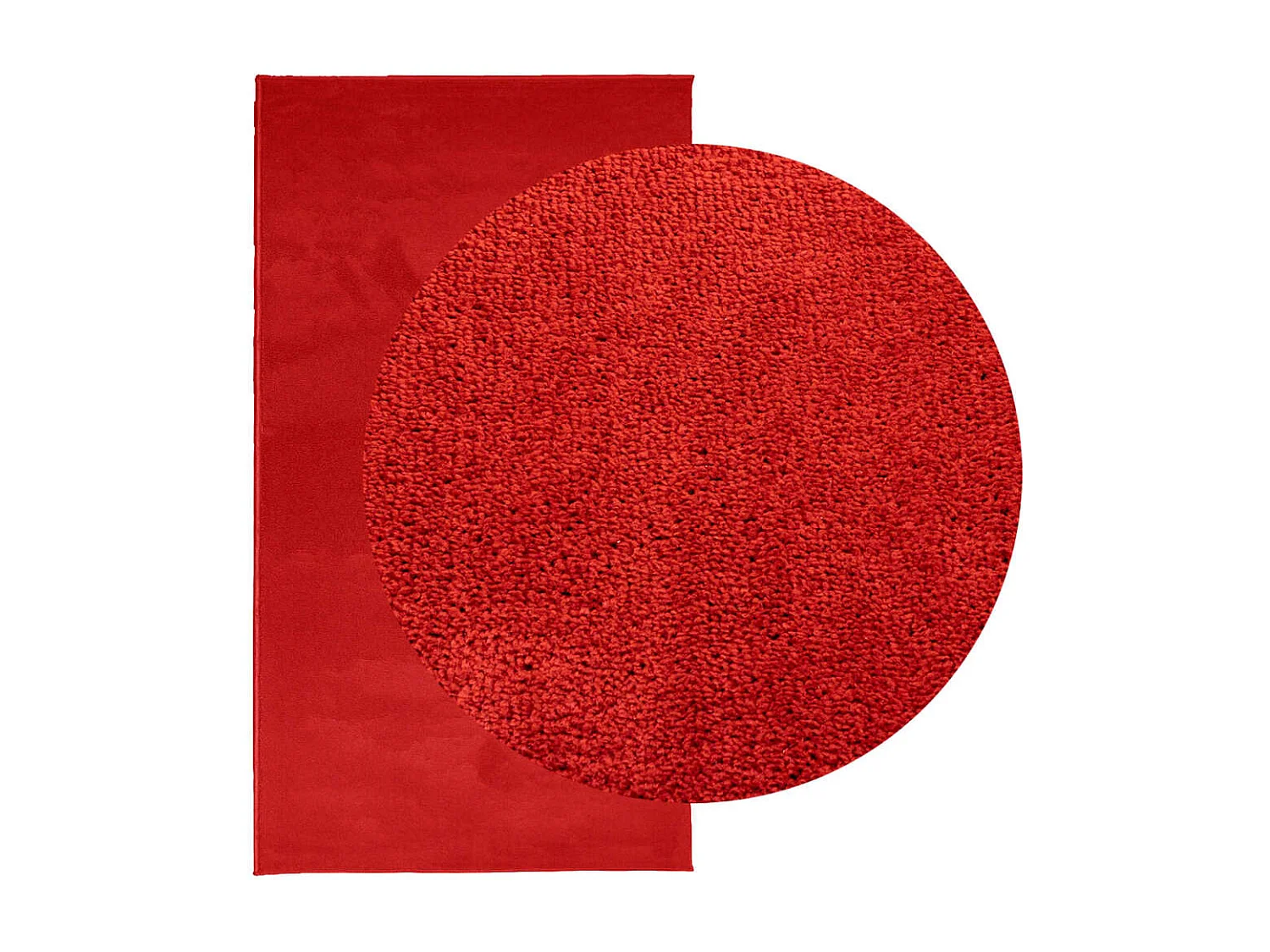 Vloerkleed OVIEDO laagpolig 80x150 cm rood