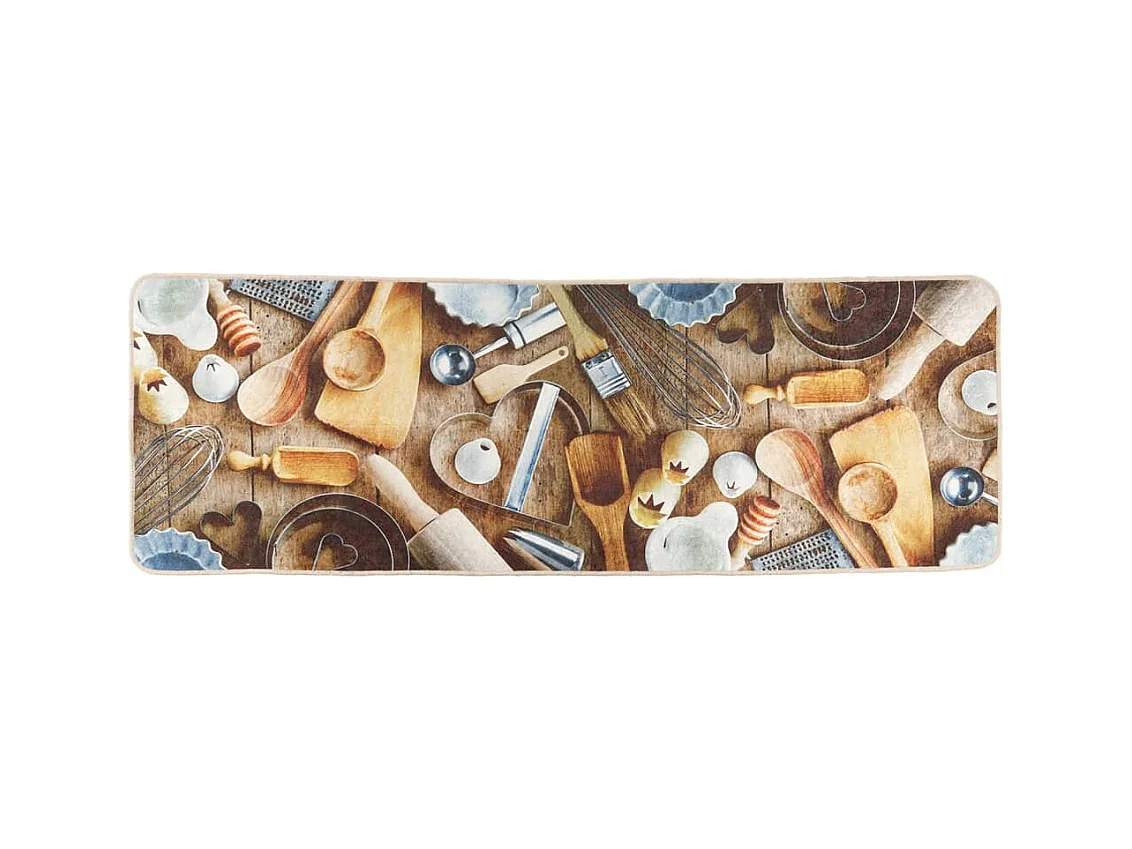 Tapis de cuisine multicolore 60x180 lavable antidérapant