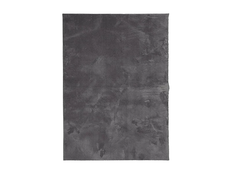 Tapis HUARTE à poils courts doux lavable anthracite 160x230