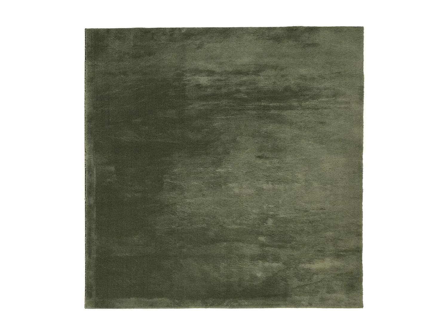 Tapis HUARTE à poils courts doux lavable vert forêt 240x240