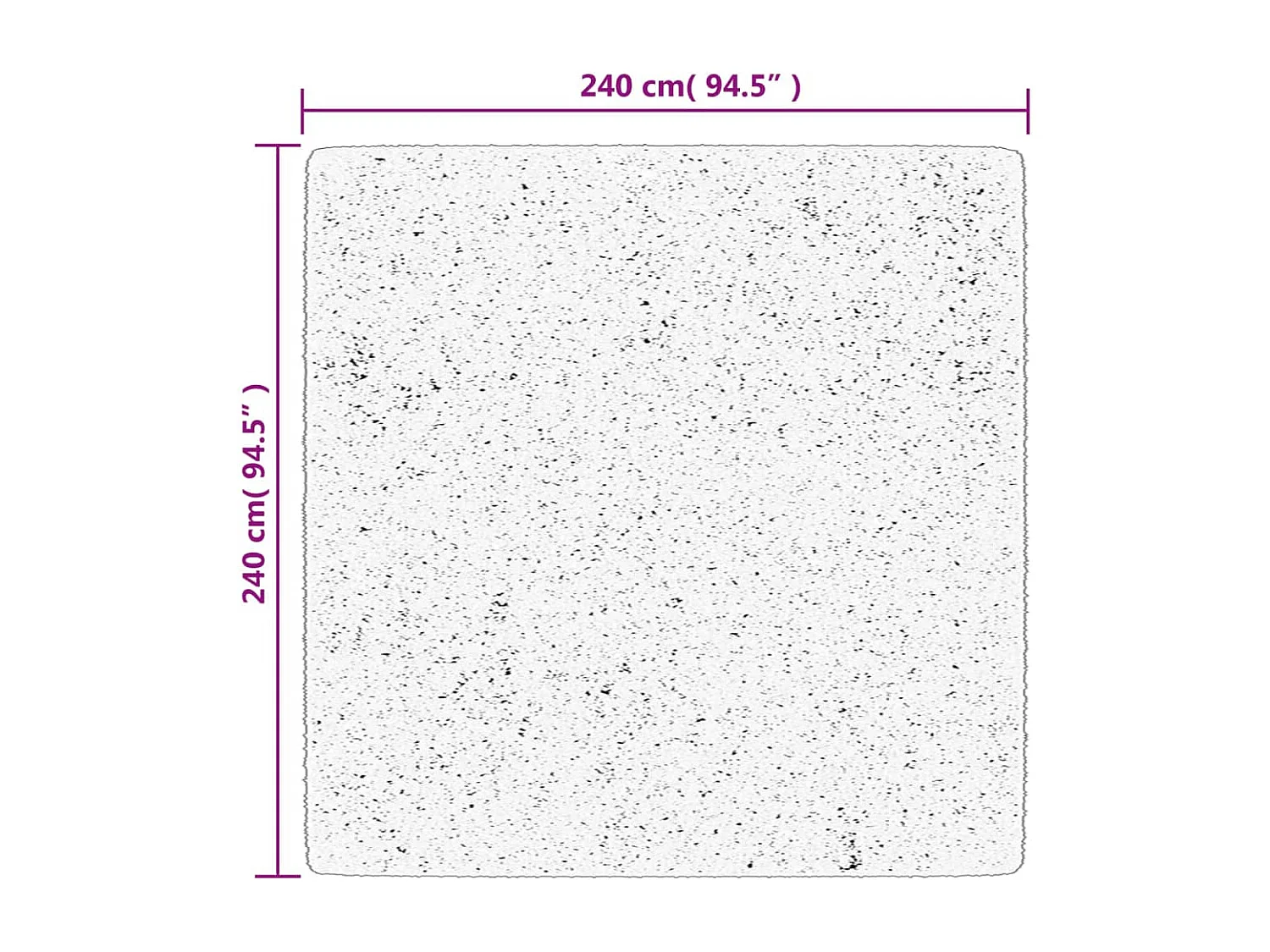 Tapis HUARTE à poils courts doux lavable vert forêt 240x240