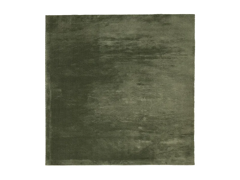 Tapis HUARTE à poils courts doux lavable vert forêt 240x240