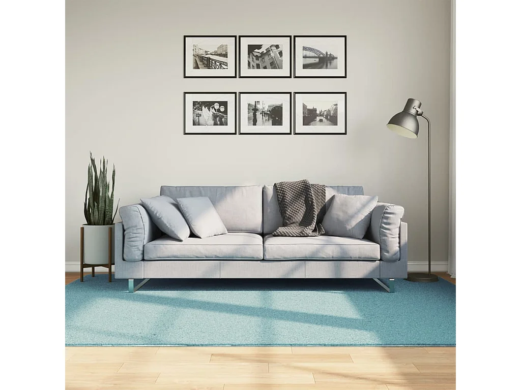 Tapis OVIEDO à poils courts vert 160x230