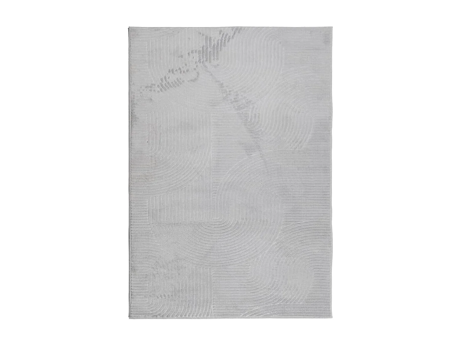 Tapis IZA poils courts style scandinave gris 160x230